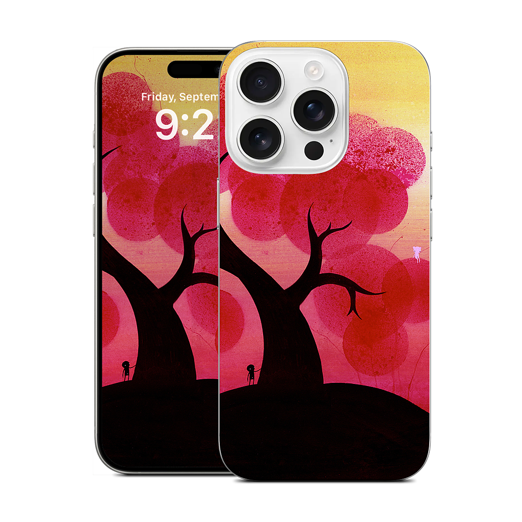 Red Blossoms iPhone Skin