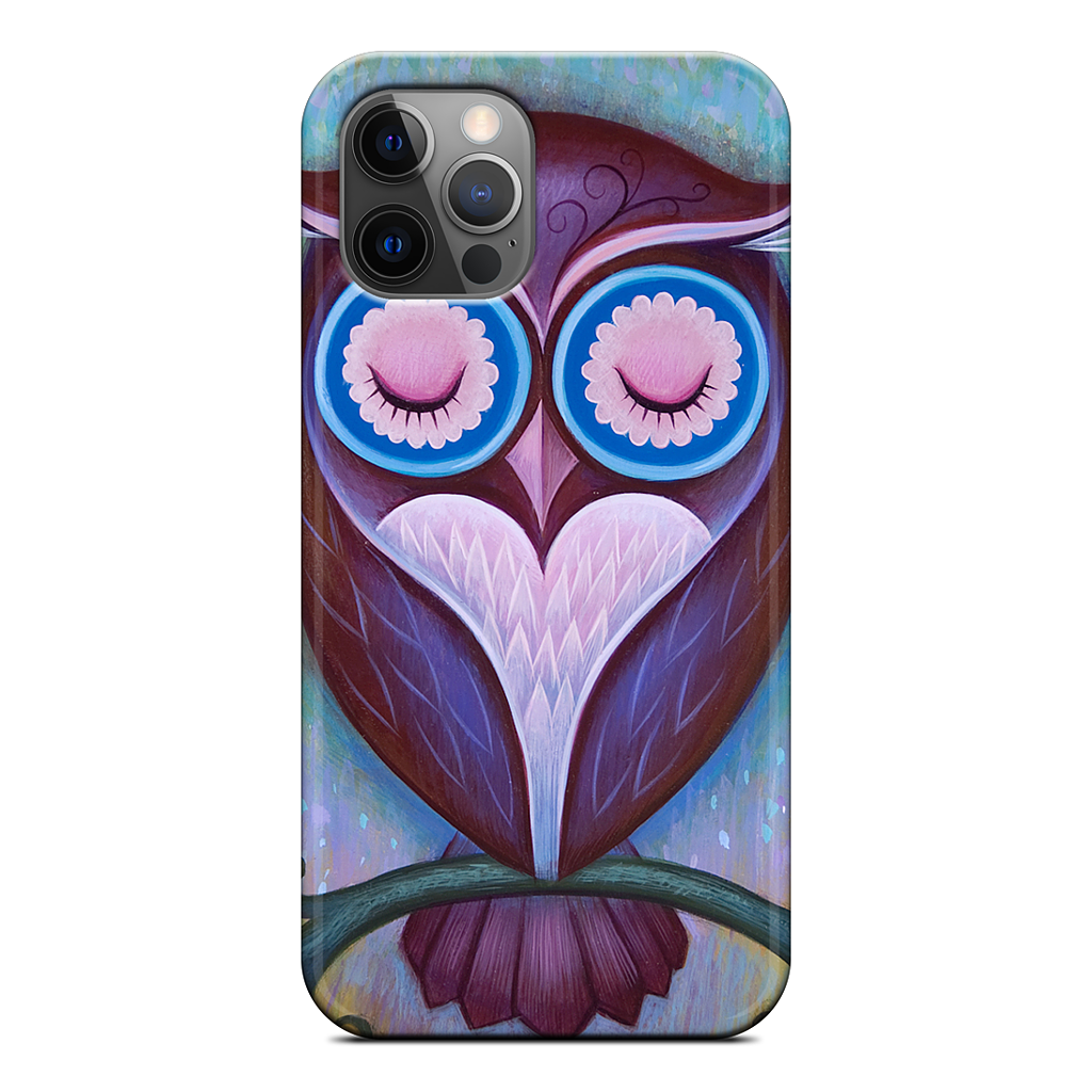 Sleepy Owl iPhone Case