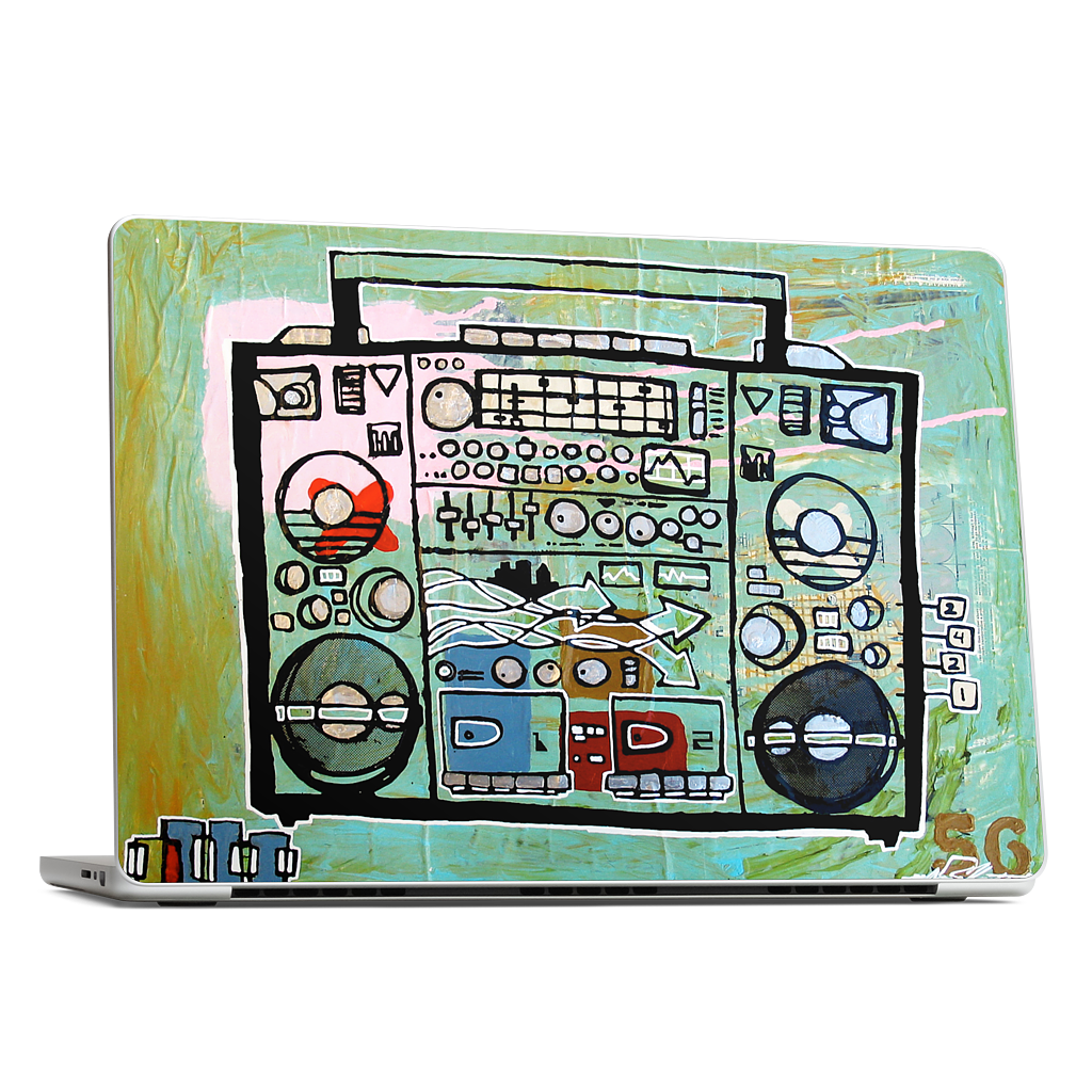 Ghetto Blaster MacBook Skin