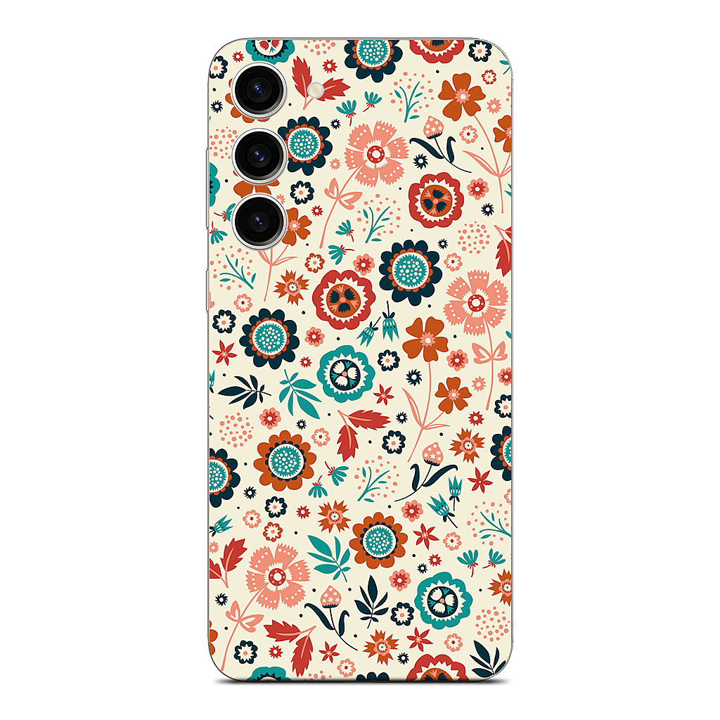 Folk Flowers Samsung Skin