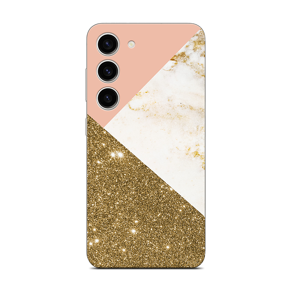 Gold Marble Collage Samsung Skin