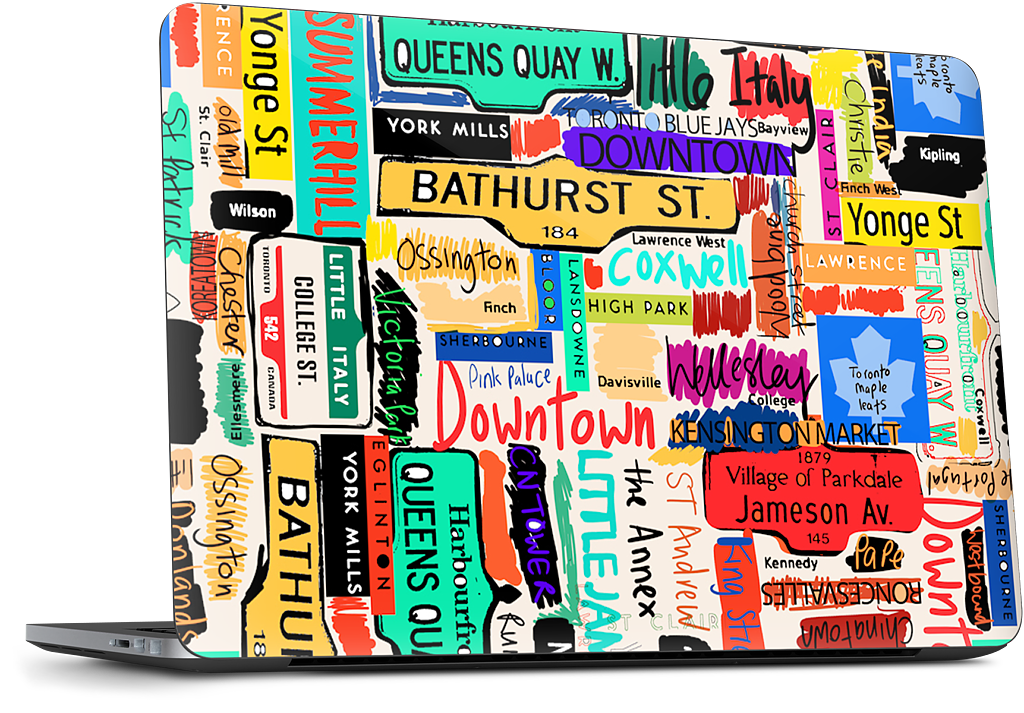 Toronto words Dell Laptop Skin