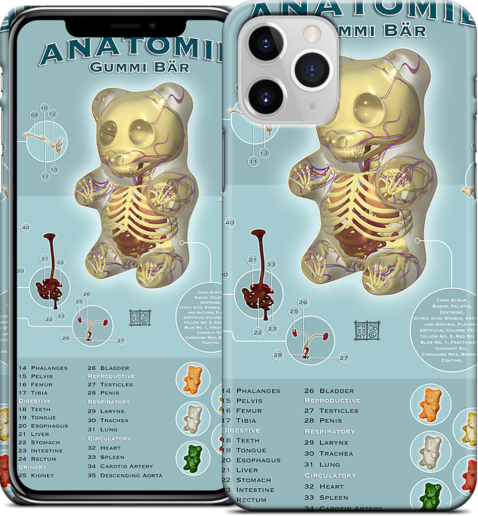 Gummi Anatomie iPhone Case