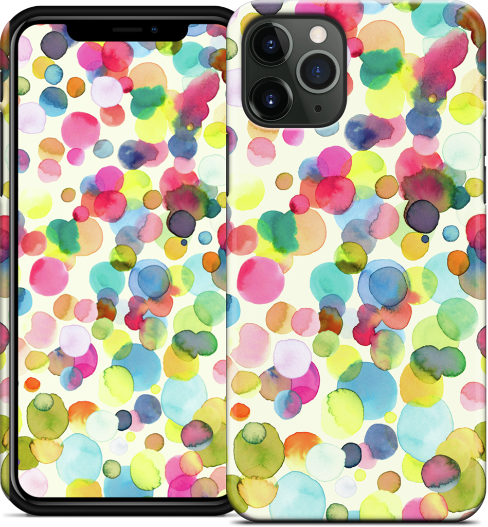 Watercolor Colorful Drops iPhone Case