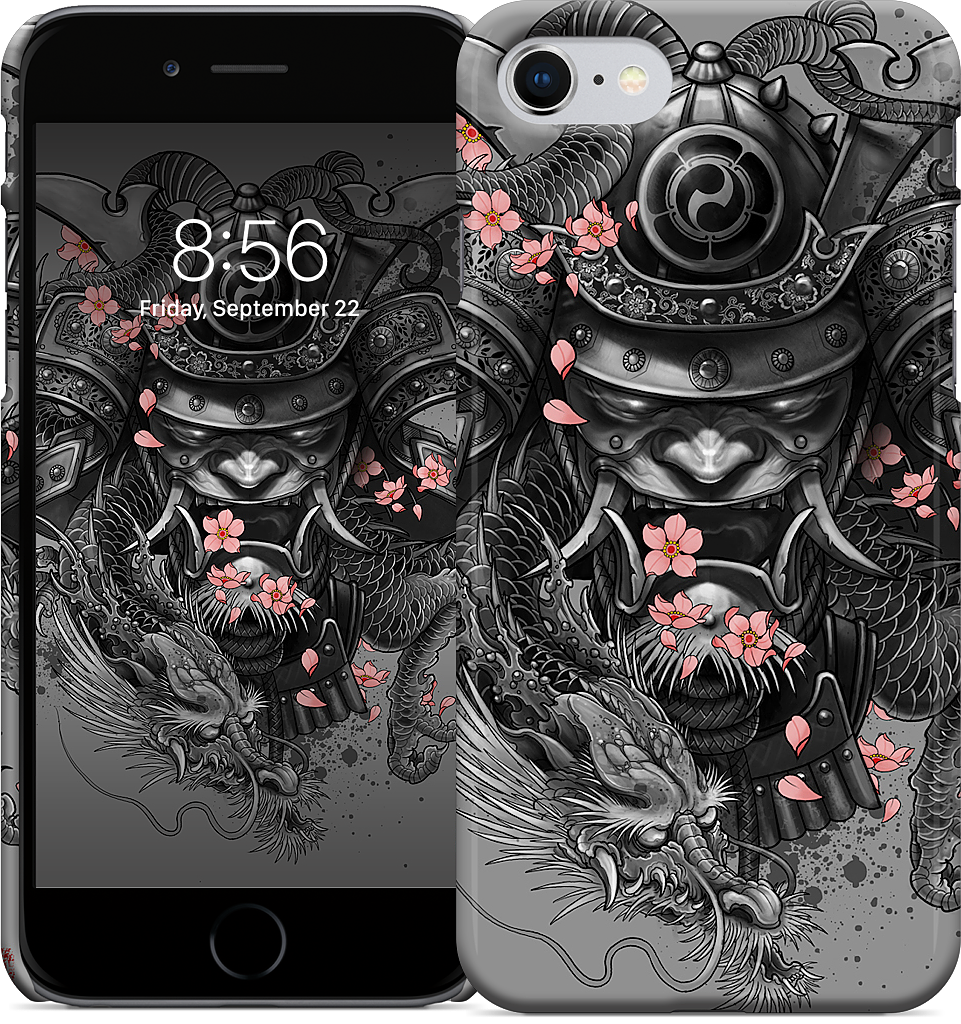 Samurai Dragon iPhone Case