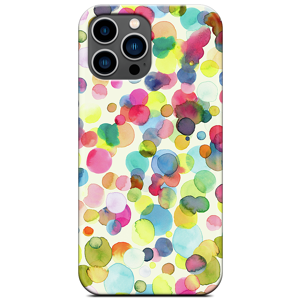 Watercolor Colorful Drops iPhone Case