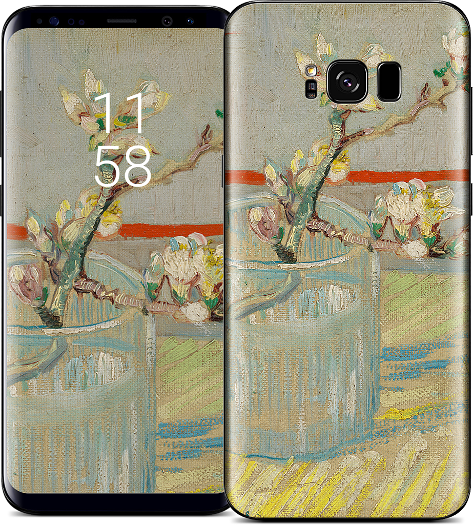Spring of Flowering Almond in a Glass Samsung Skin