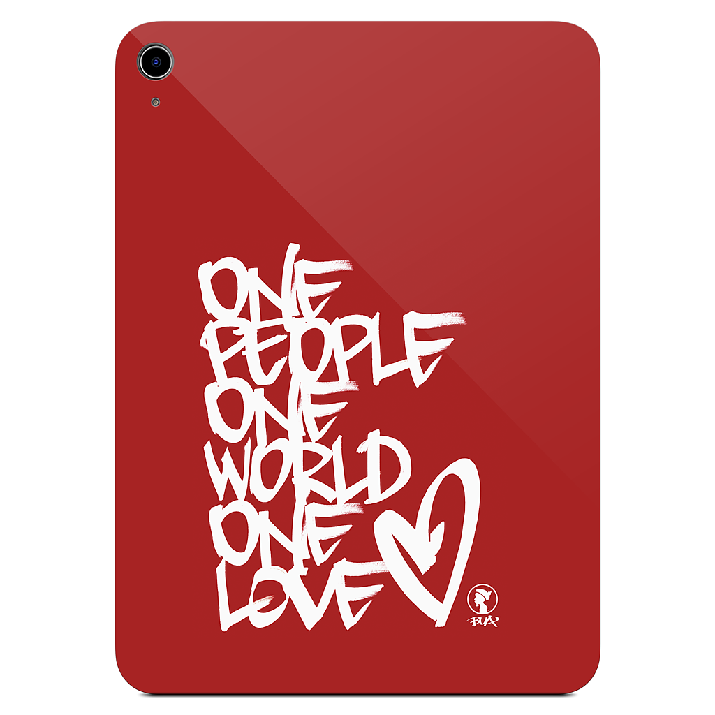 One People, One World, One Love iPad Skin