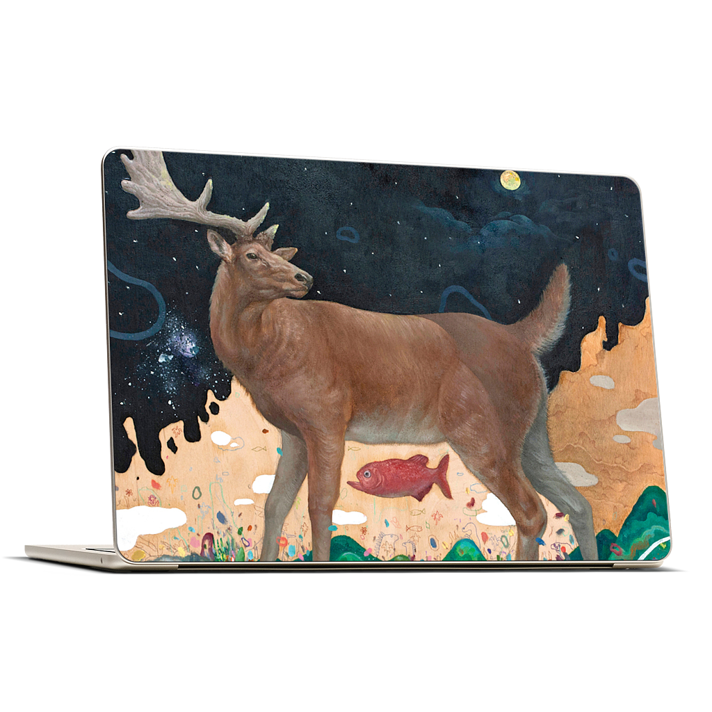 A Relieved Deer MacBook Skin