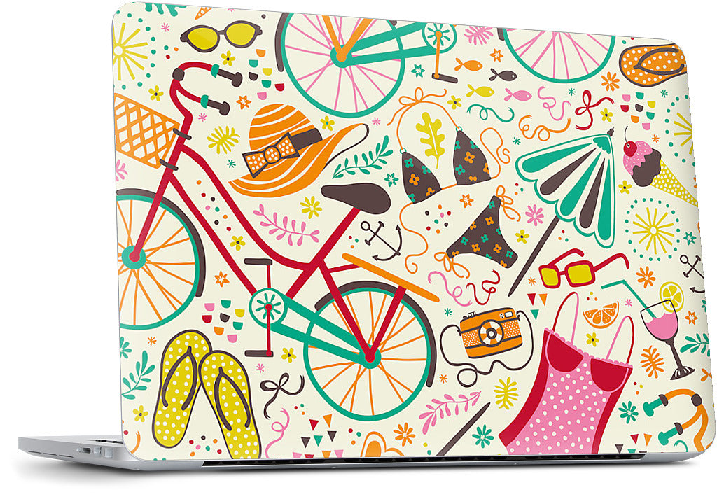 Seaside Cycle MacBook Skin