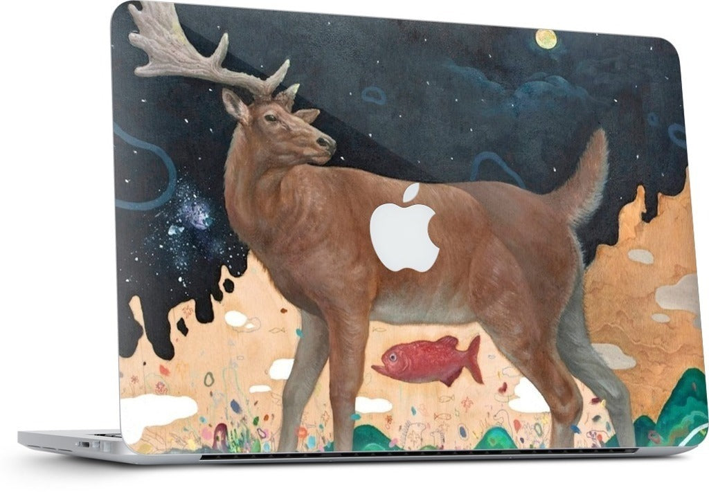 A Relieved Deer MacBook Skin