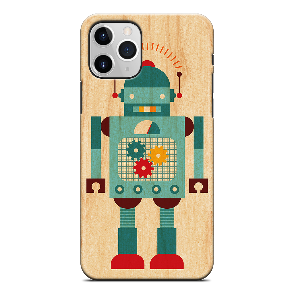 Blue Robot iPhone Case