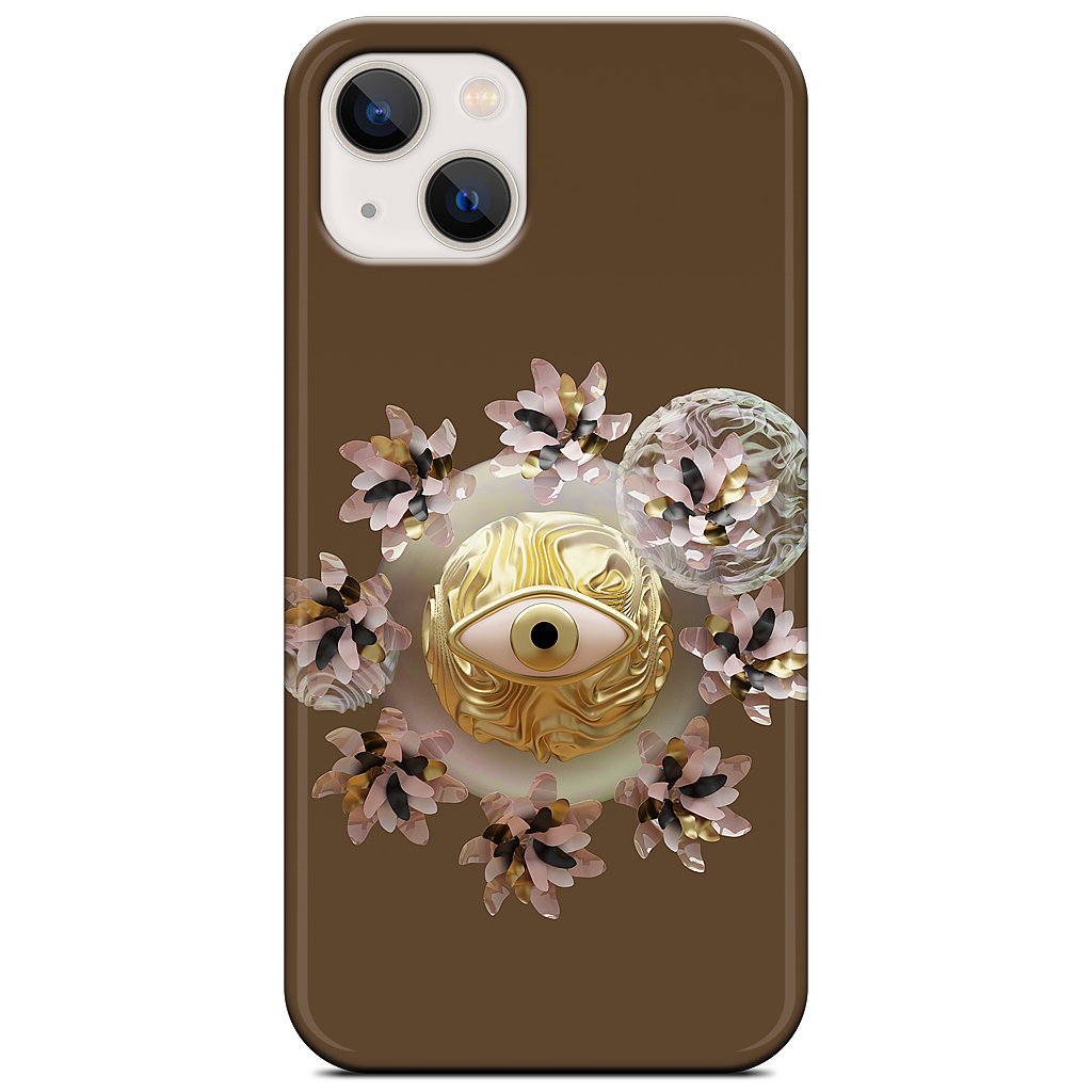 Golden Flowers iPhone Case