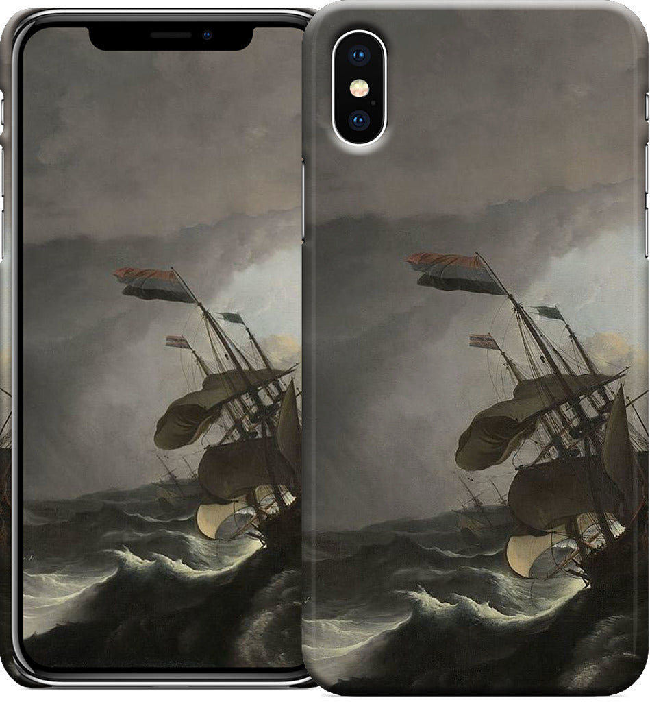 Warships During a Storm iPhone Case