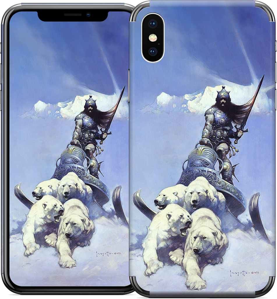Silver Warrior iPhone Skin