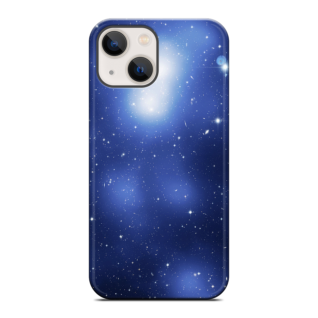 Galaxy Cluster Blue iPhone Case