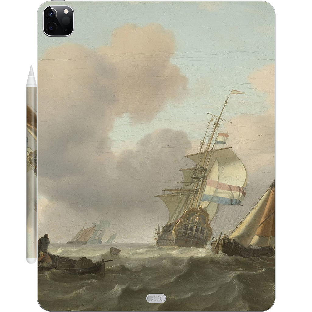 Ships in Choppy Sea iPad Skin