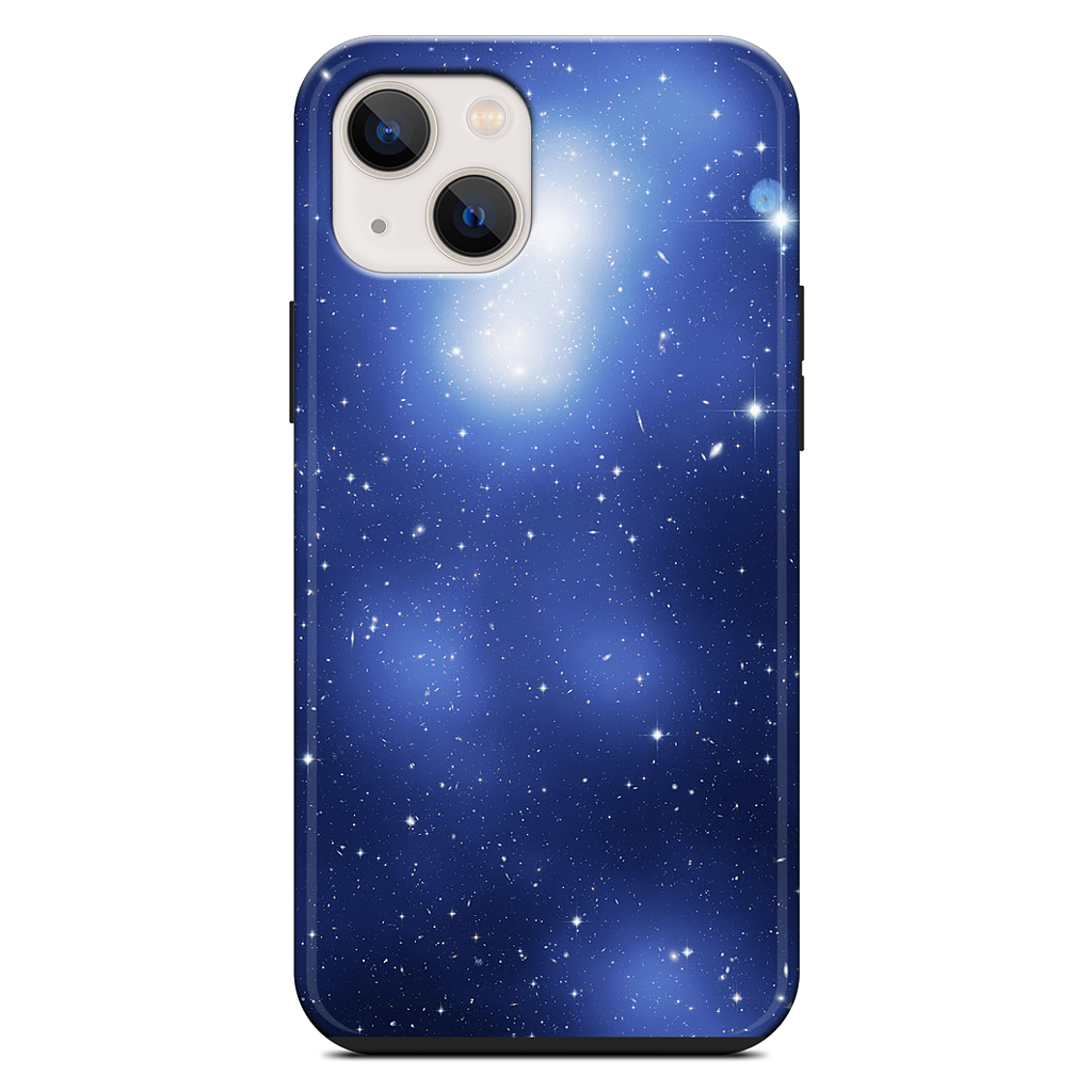 Galaxy Cluster Blue iPhone Case