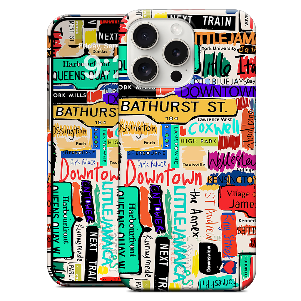 Toronto words iPhone Case