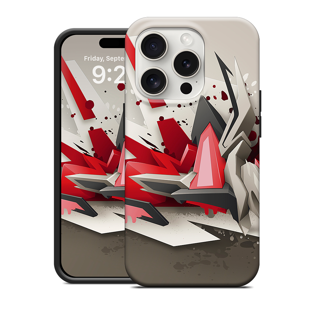 Red Metal iPhone Case