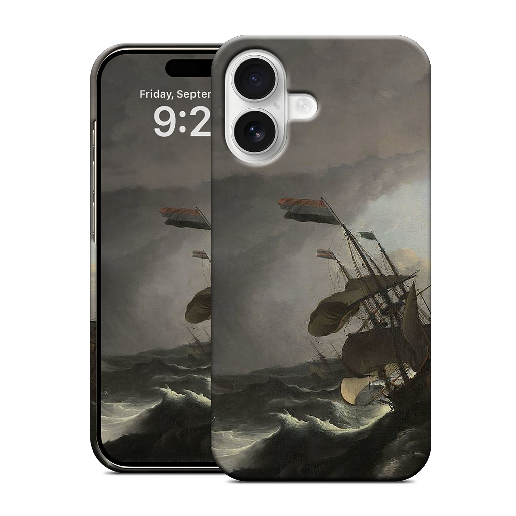 Warships During a Storm iPhone Case