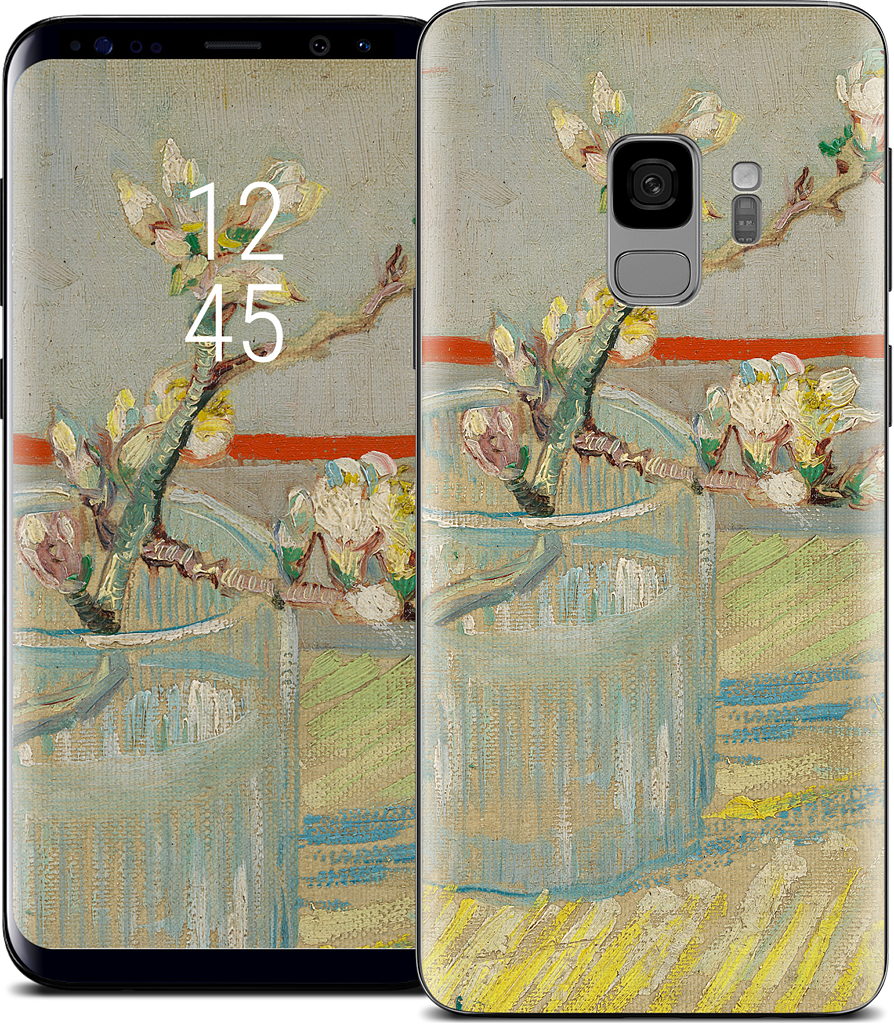 Spring of Flowering Almond in a Glass Samsung Skin