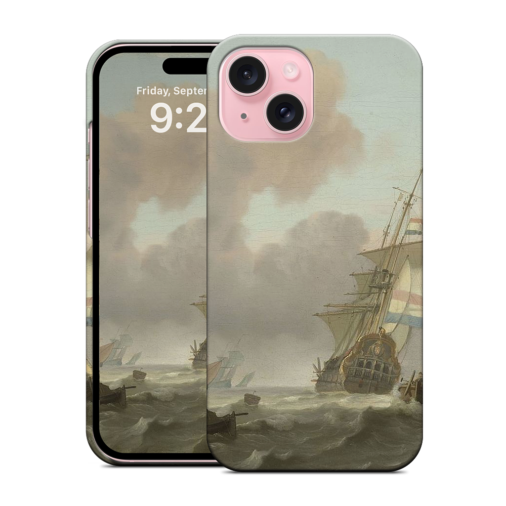 Ships in Choppy Sea iPhone Case