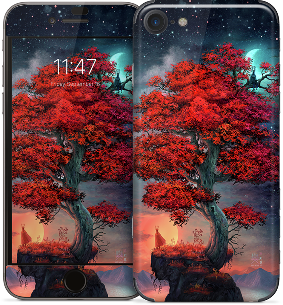 Light & Dark in Equal Parts iPhone Skin