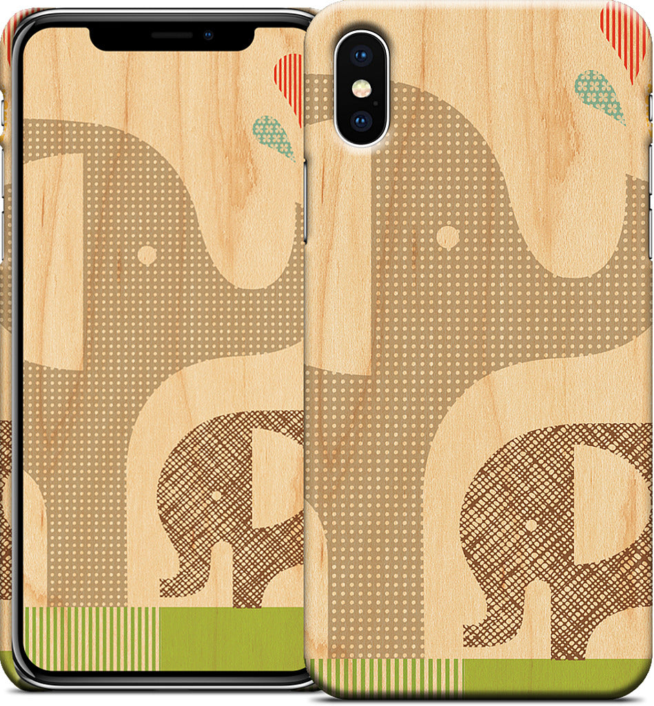 Elephant with Calf iPhone Case
