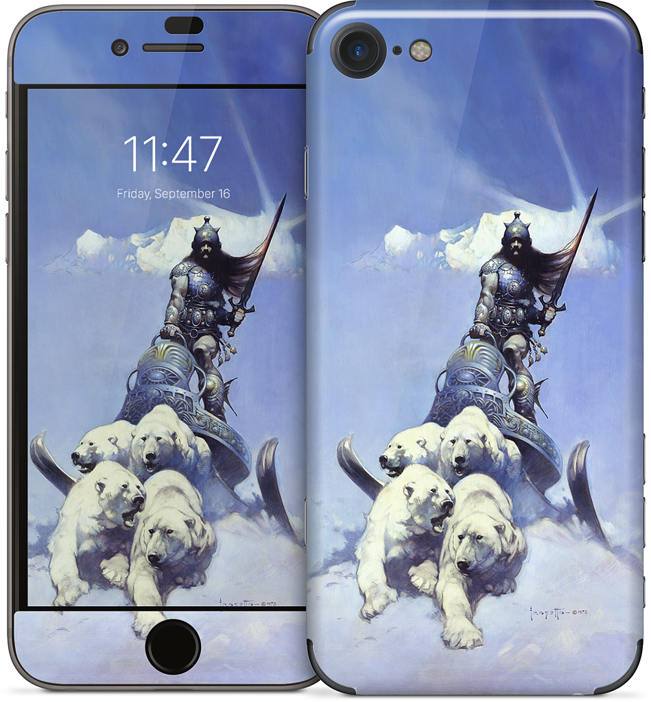 Silver Warrior iPhone Skin