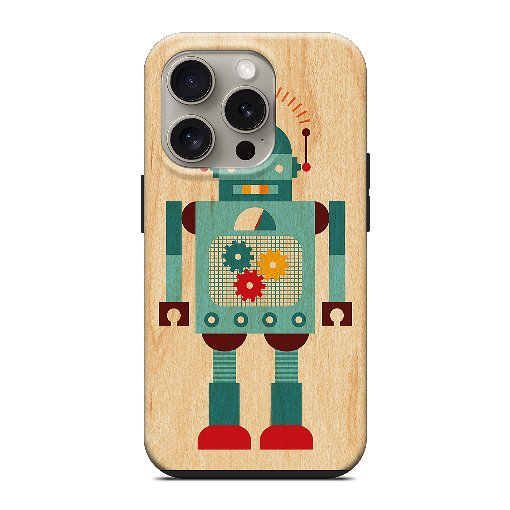 Blue Robot iPhone Case