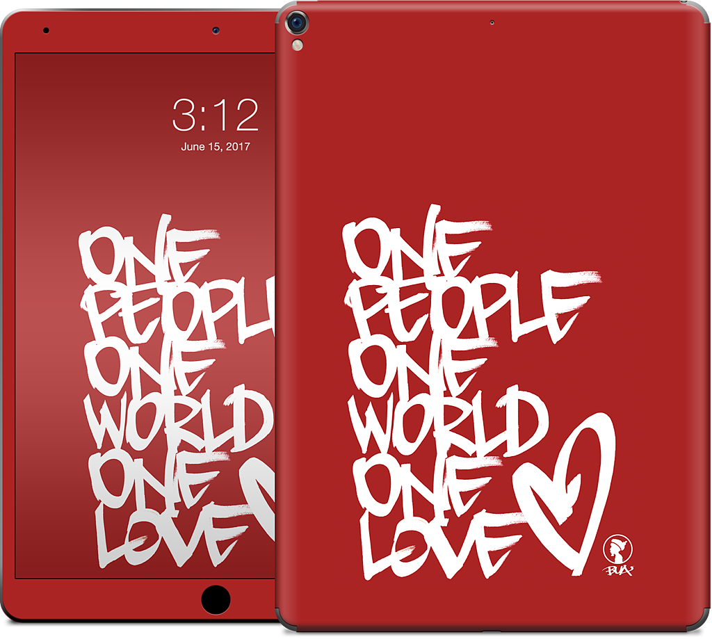 One People, One World, One Love iPad Skin