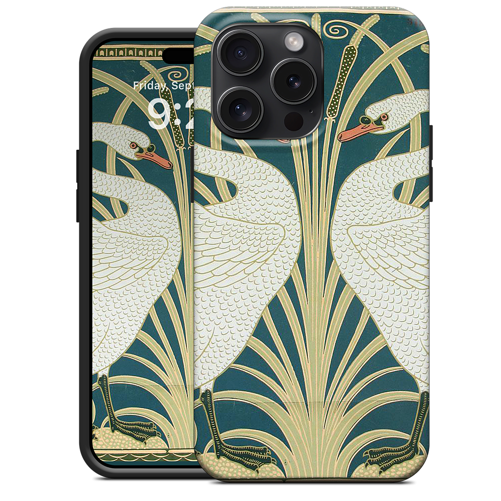 Swans and Irises iPhone Case