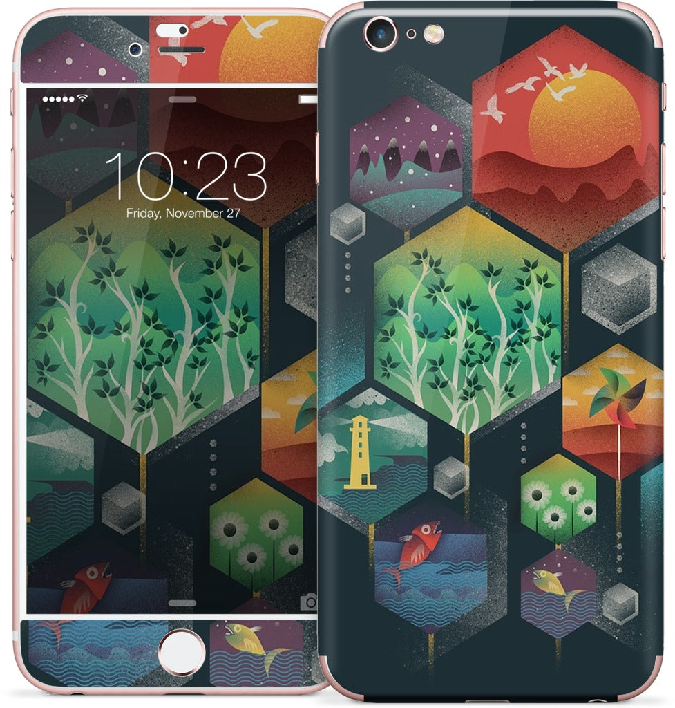 Geometrical Wonders iPhone Skin