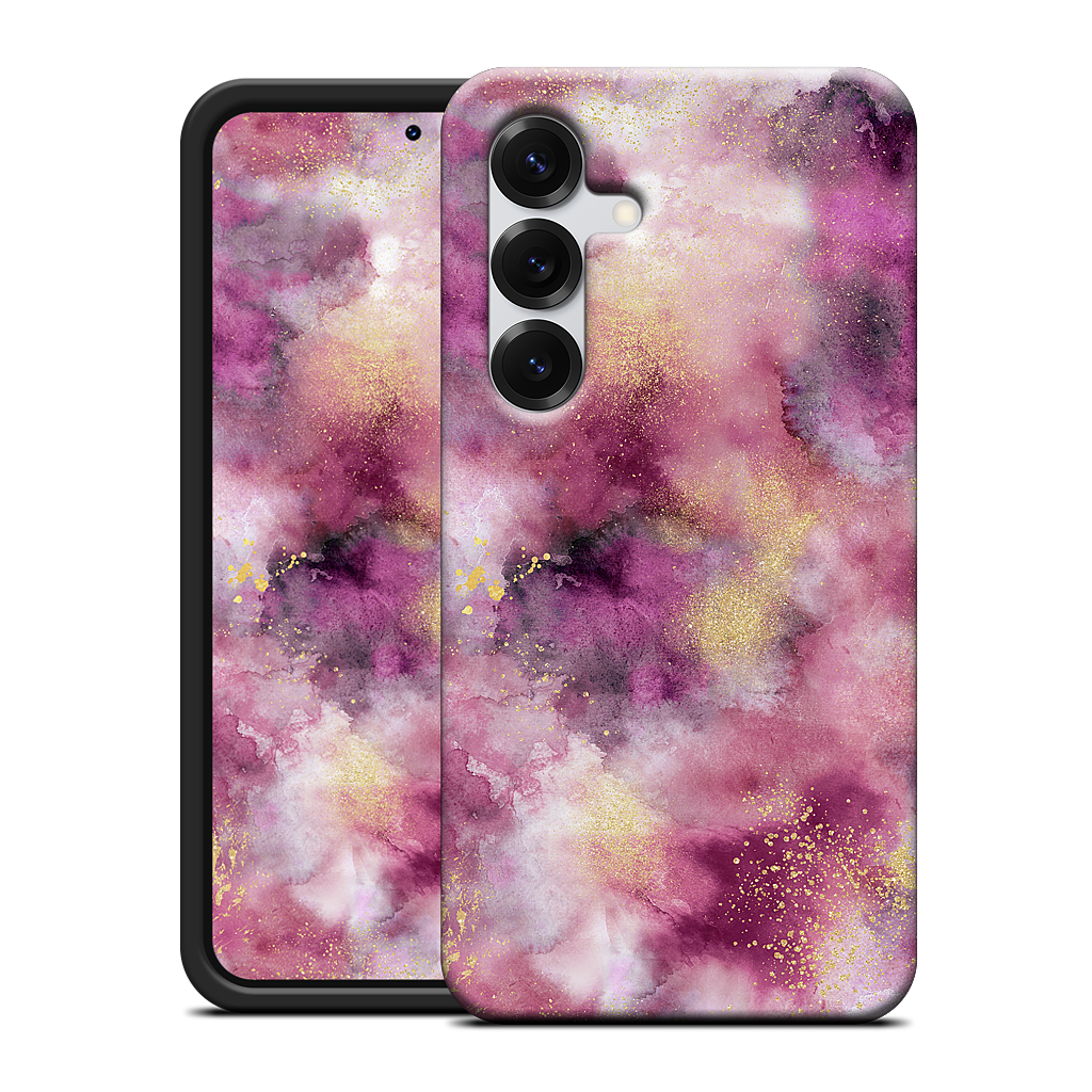 Watercolor Marble Pink Gold Samsung Case