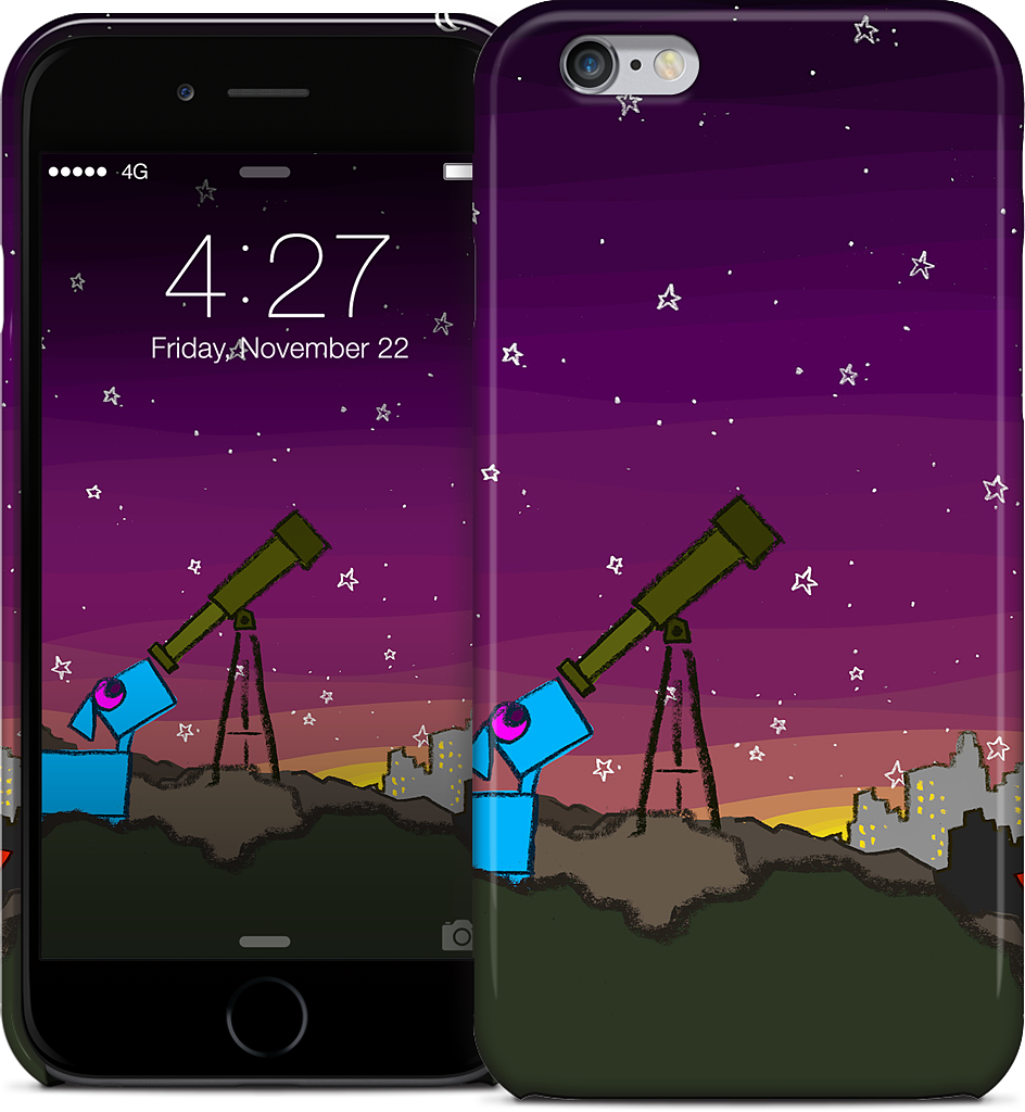 Space Dog Telescope iPhone Case