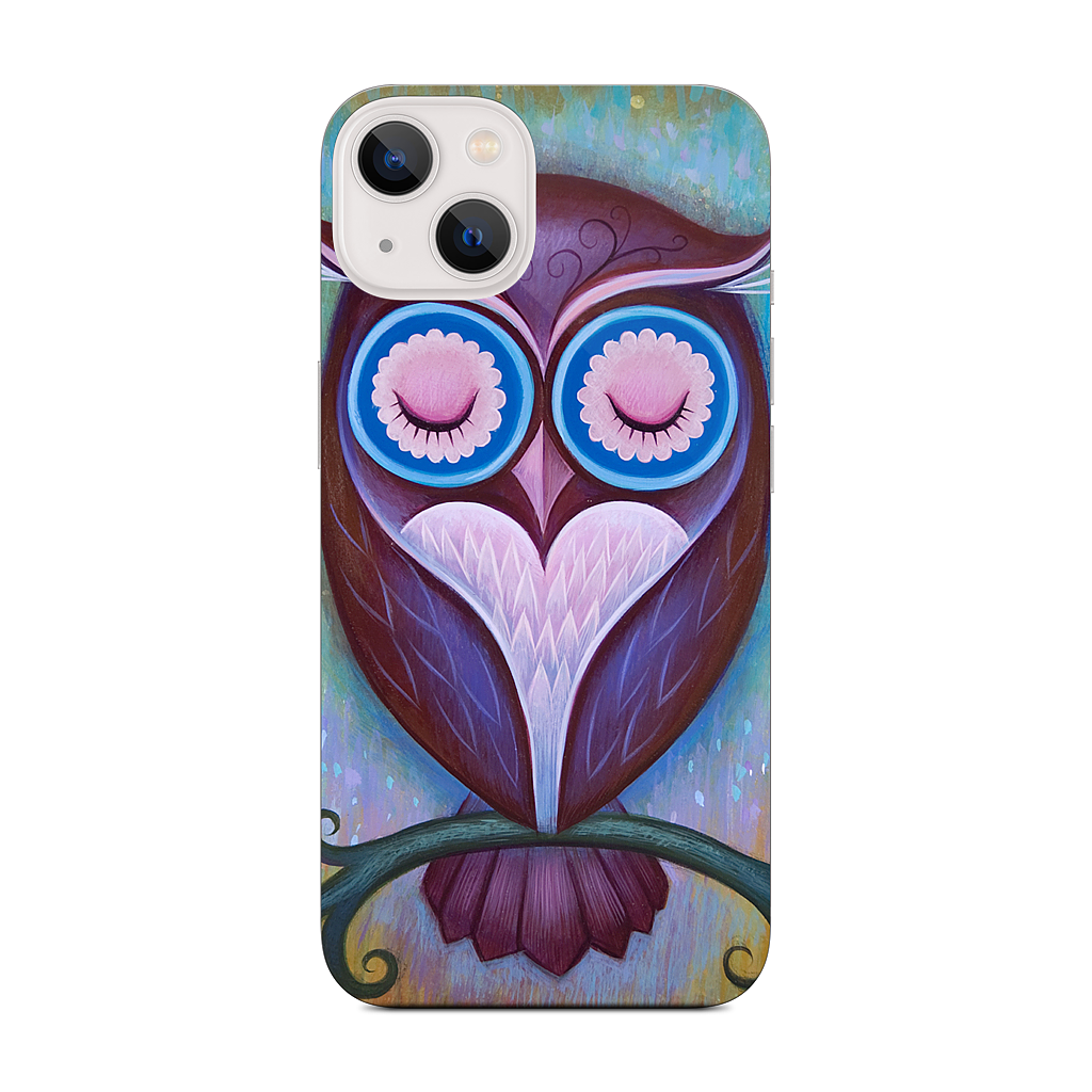 Sleepy Owl iPhone Skin