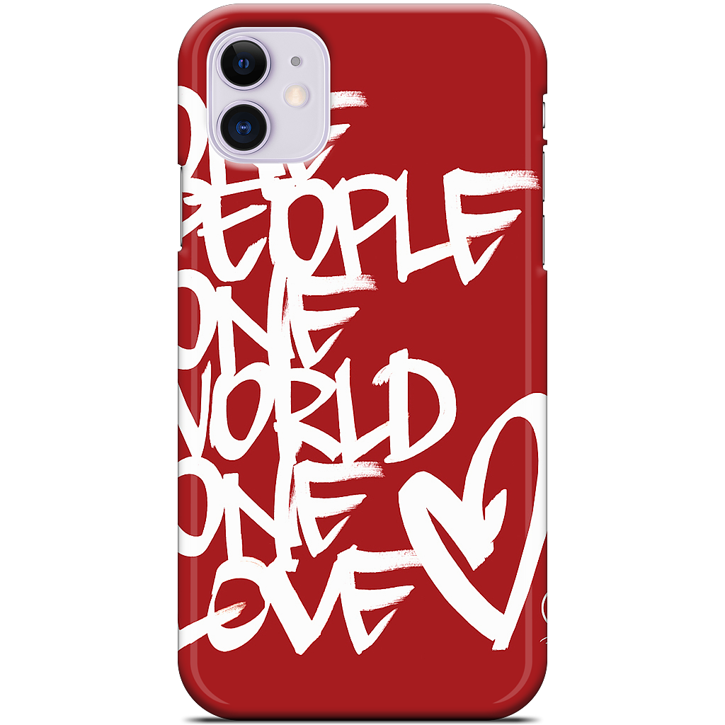 One People, One World, One Love iPhone Case