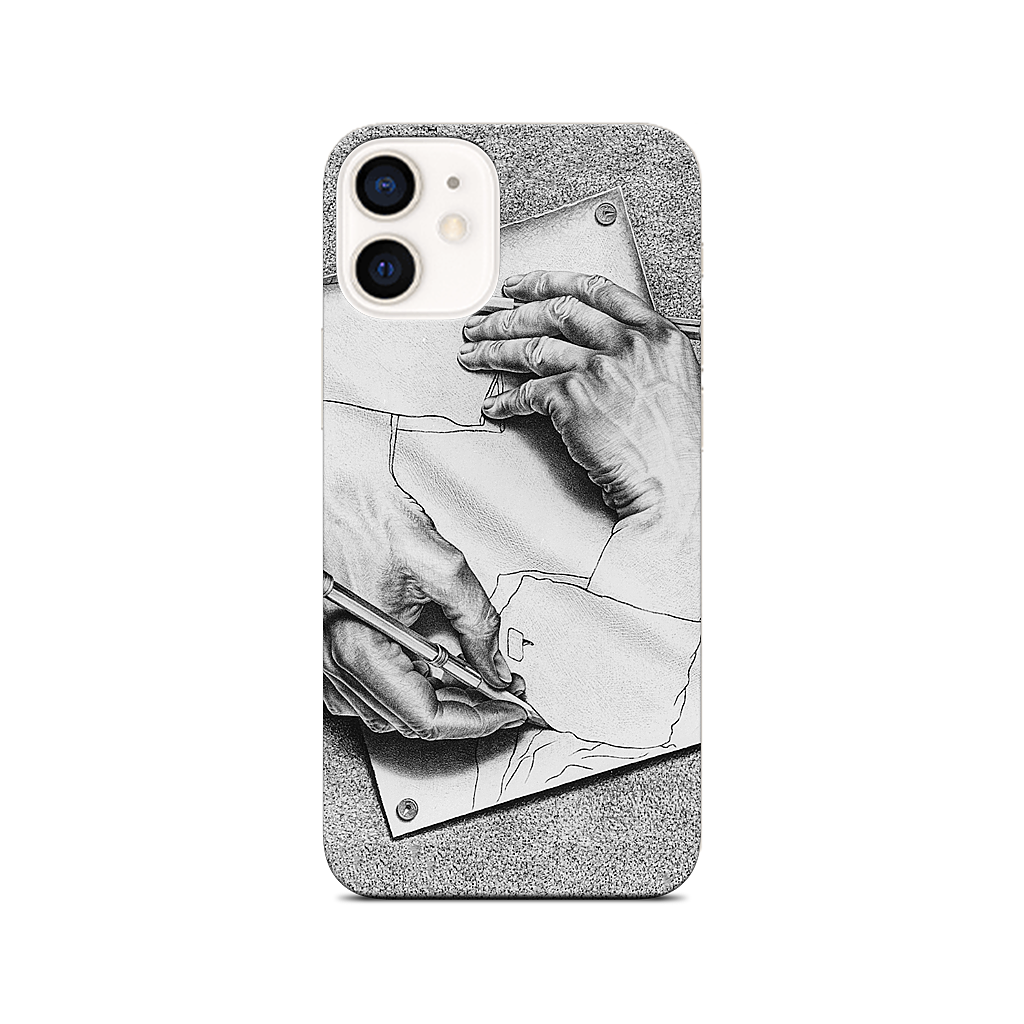 Drawing Hands iPhone Skin