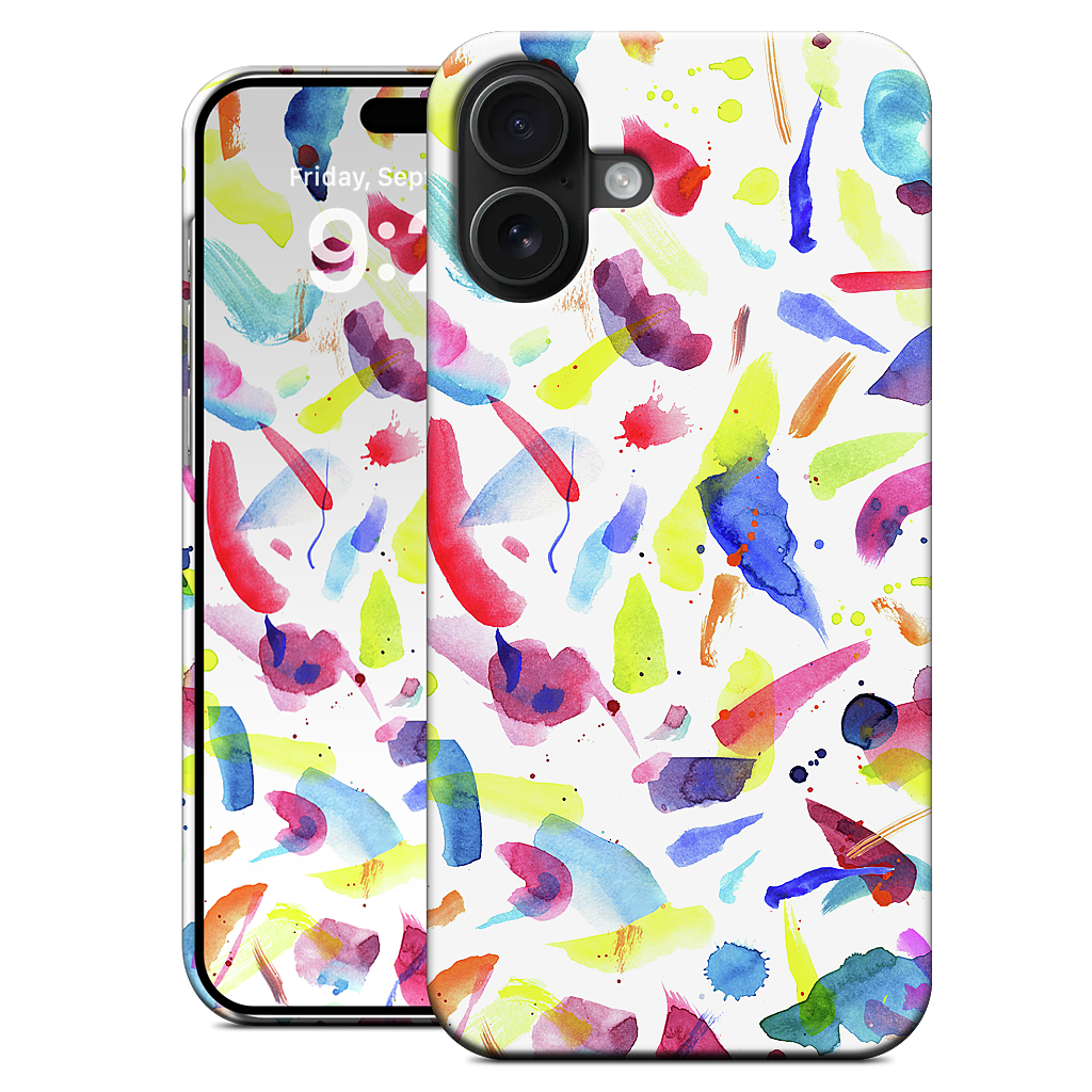 Watercolor Summer Brushstrokes iPhone Case