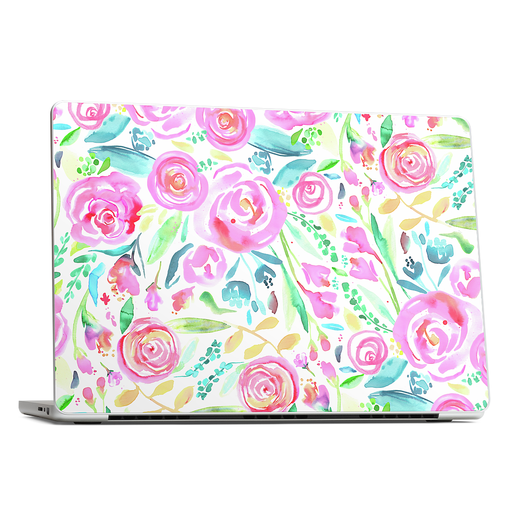 Sweet Floral Roses Pastel Bouquet MacBook Skin