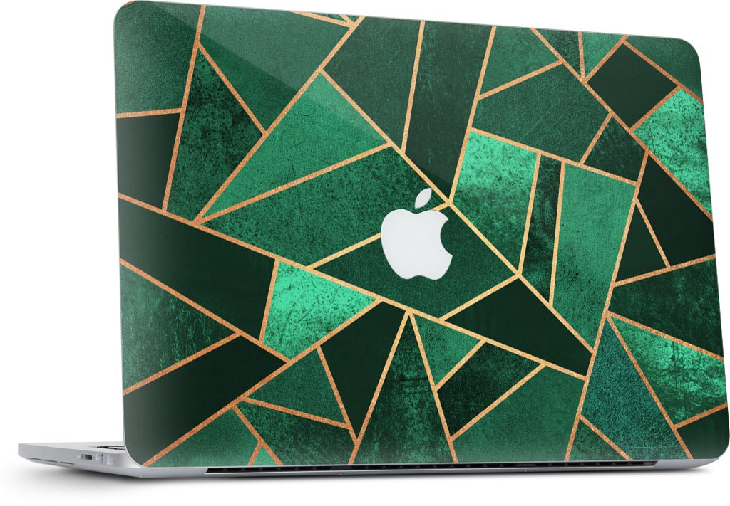 Emerald and Copper MacBook Skin