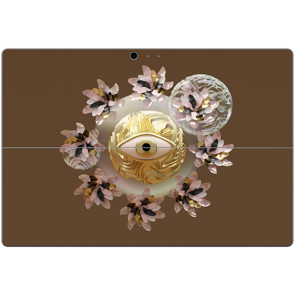 Golden Flowers Microsoft Skin