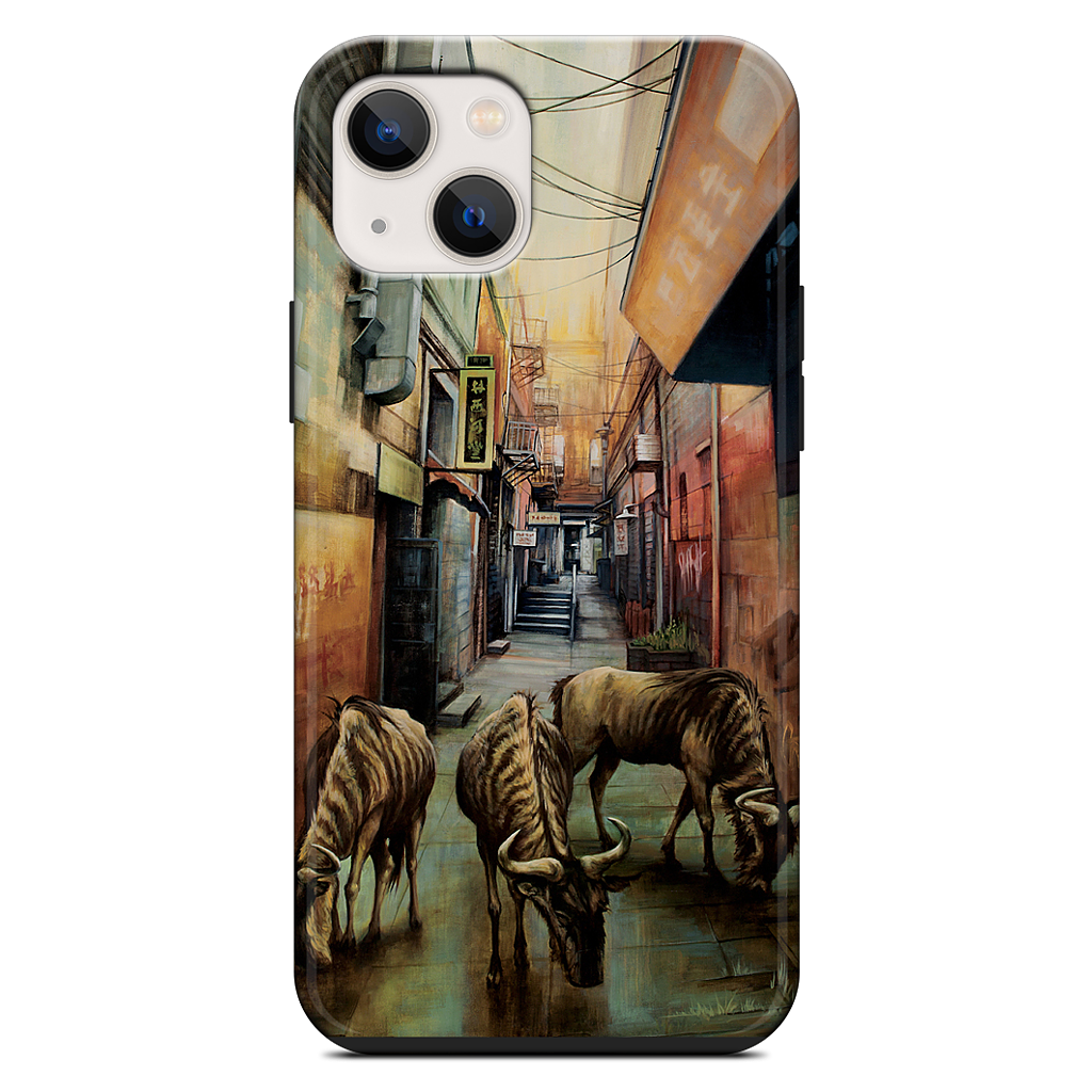 "Street of Three Beasts" -Levinson iPhone Case