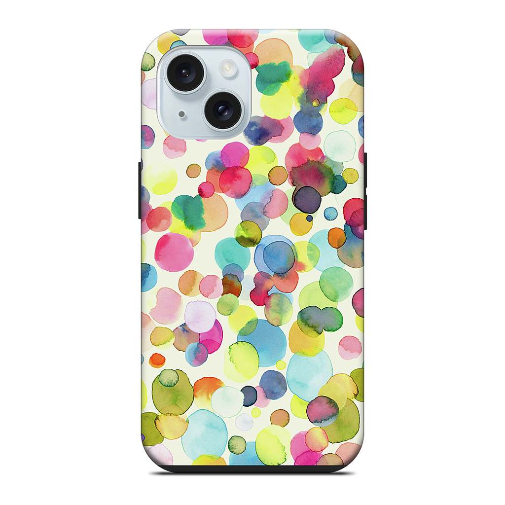 Watercolor Colorful Drops iPhone Case