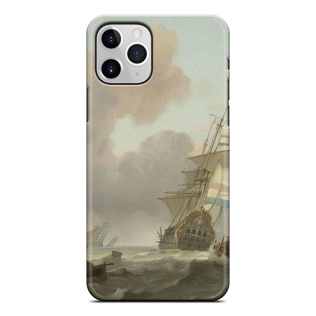 Ships in Choppy Sea iPhone Case