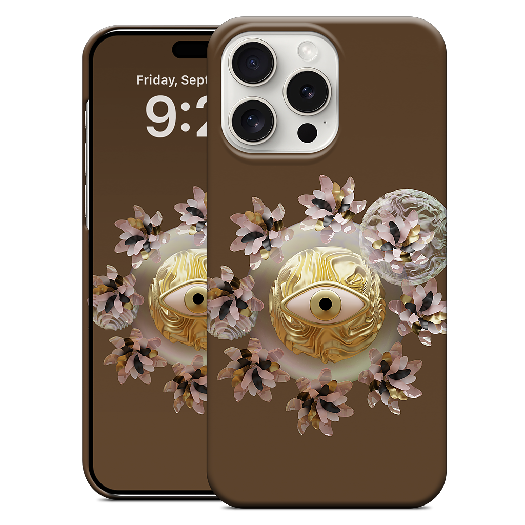 Golden Flowers iPhone Case