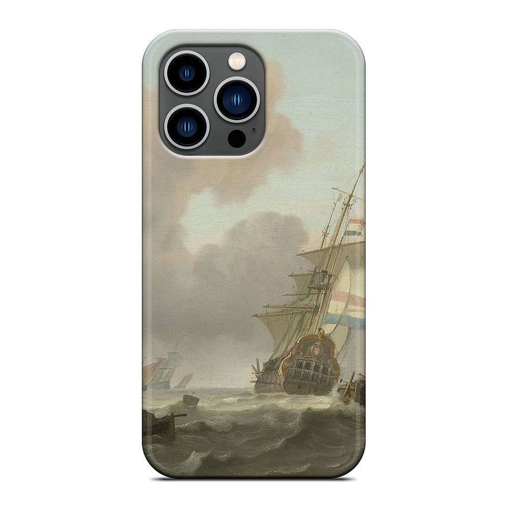 Ships in Choppy Sea iPhone Case