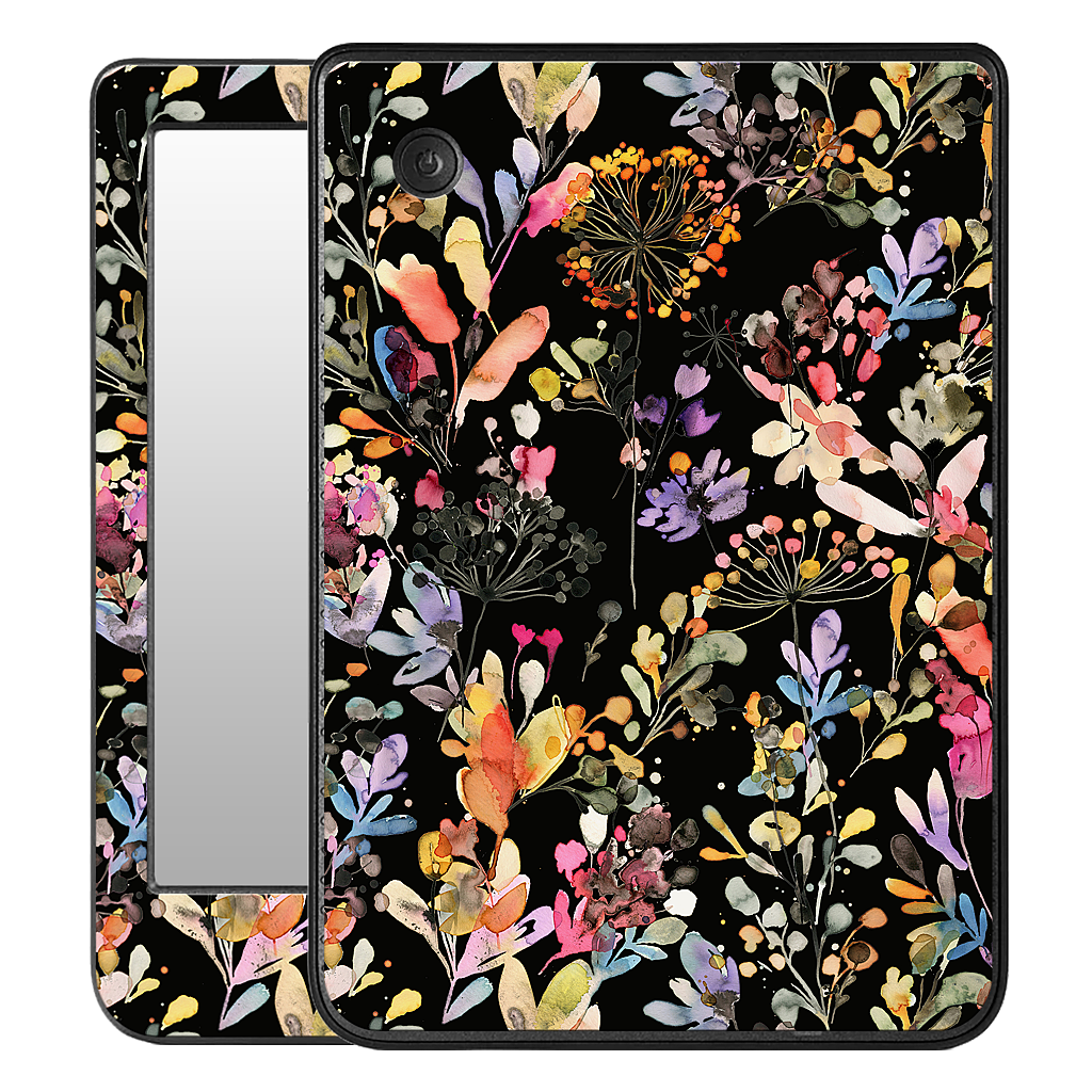 Wild Grasses (Black) Kobo Skin