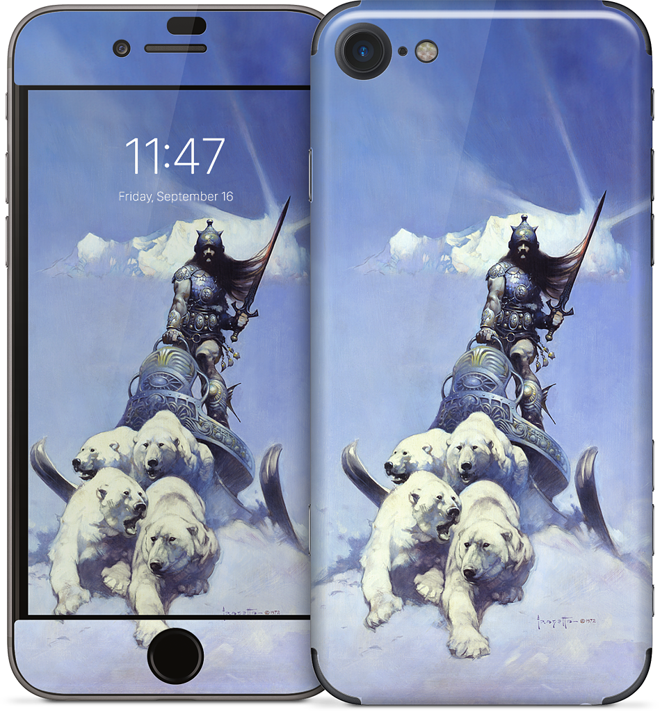 Silver Warrior iPhone Skin